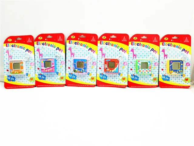 Коробка ПЭТ игры машина с цепочкой Multi цвет Tamagotchi игры игрушки OEM подарок