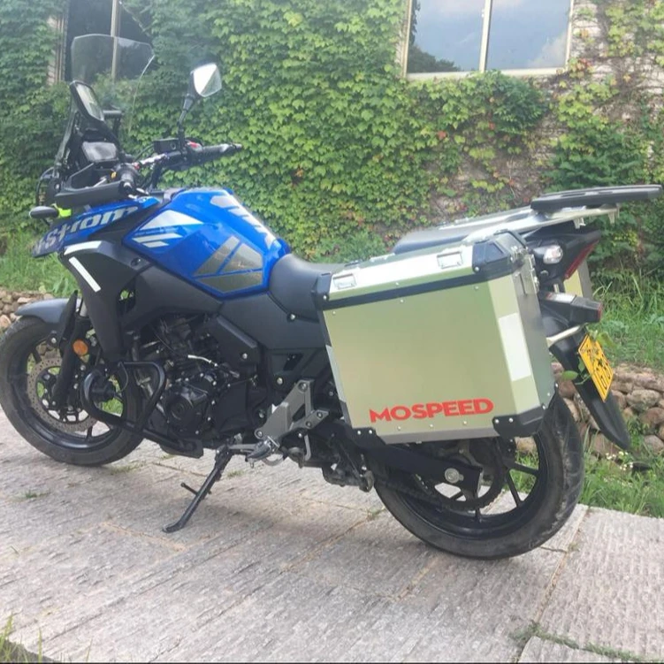 Алюминиевая боковая доставка мотоцикла и задняя коробка для Dl250 Suzuki