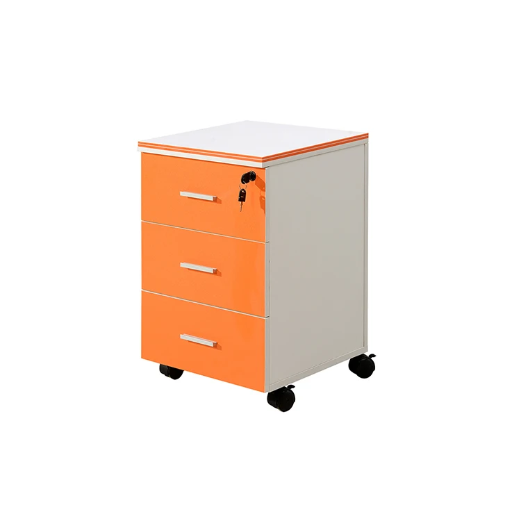 Shisheng Furniture Promotional 3 Drawer Movable Office Storage File Cabinet