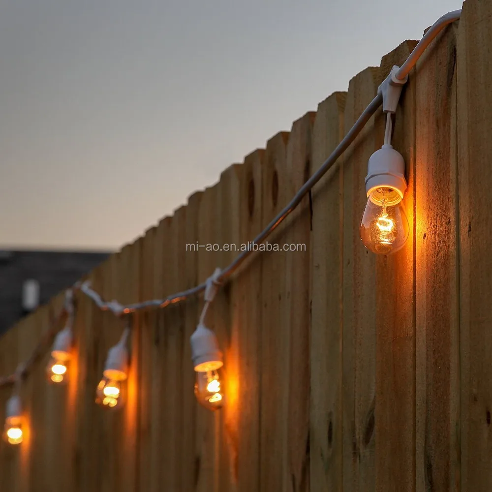 
Natural Led 220V Waterproof Patio Fairy Led Globe Festoon white string lights 