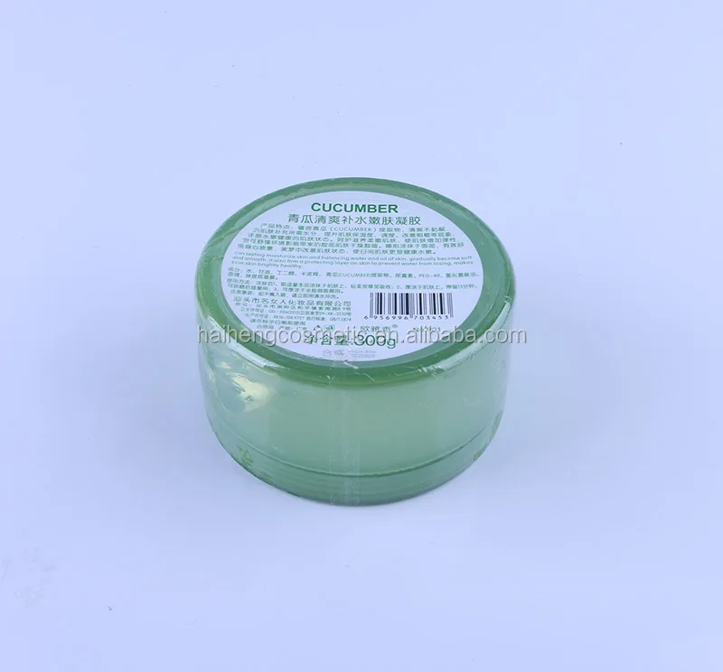 
300g OEM OBM ODM cucumber snail aloe vera soothing face gel 