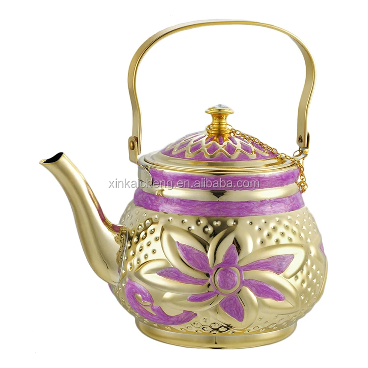 High Quality Arabic Style Stainless Steel Hot Water Kettle Teapot Set Eco-Friendly Turkish Design Coffee Drinkware New Release