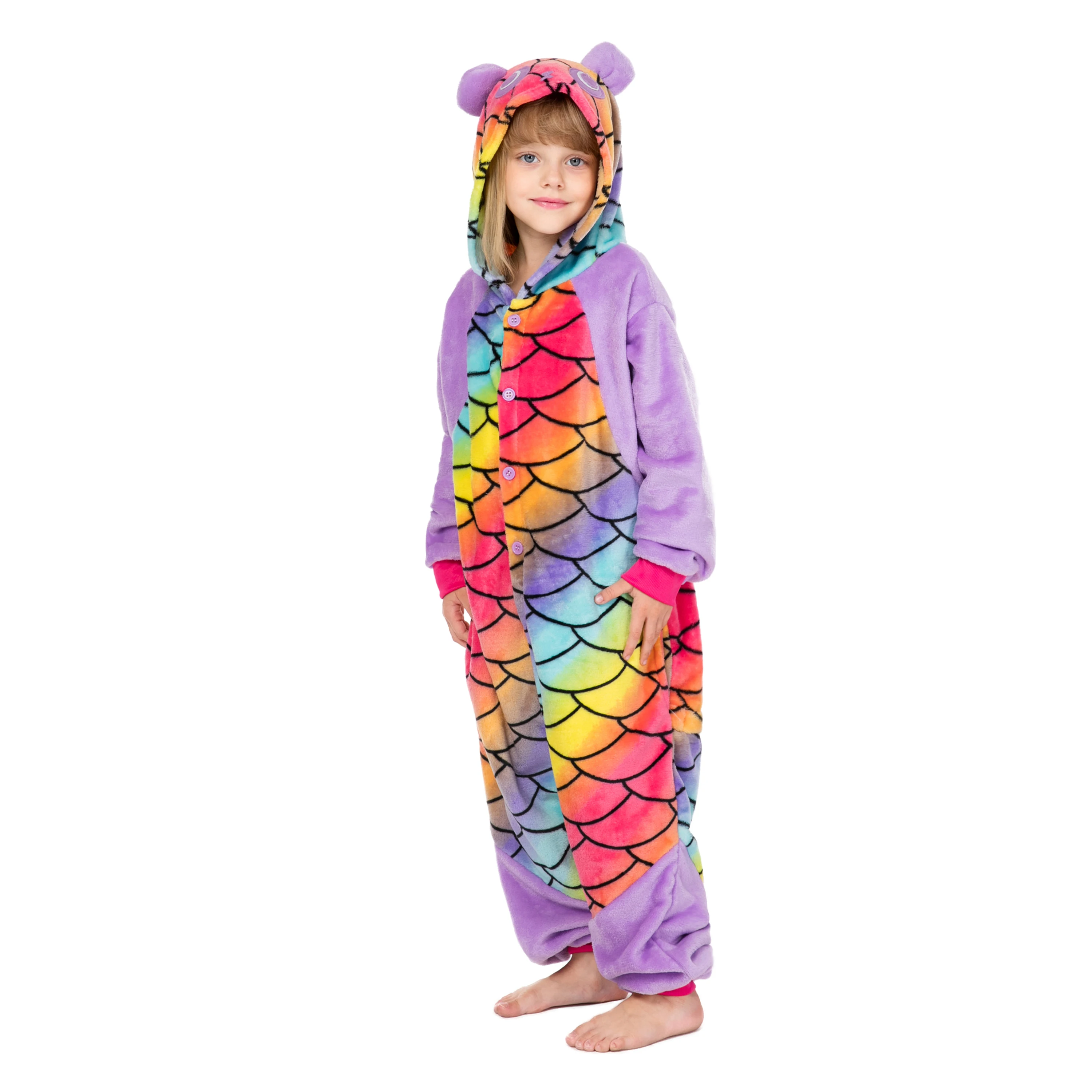
wholesale kids pajamas costume sleepwear scale panda kid flannel onesie pajamas sleepwear pajamas 