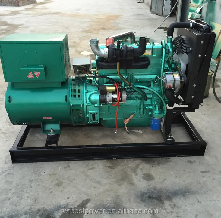 Weifang ricardo series 40kw 50kva 3 phase 380v fuel oil generators with k4100zd low price