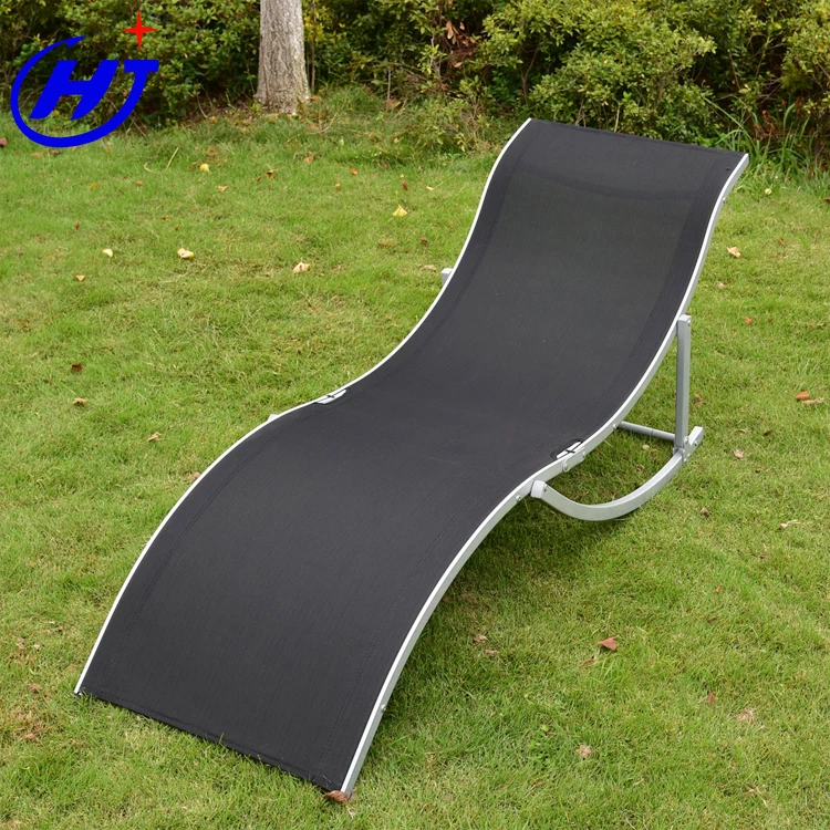 
UKEA Waterproof Garden Recliner Sun Lounger Aluminum Wave Lounger 