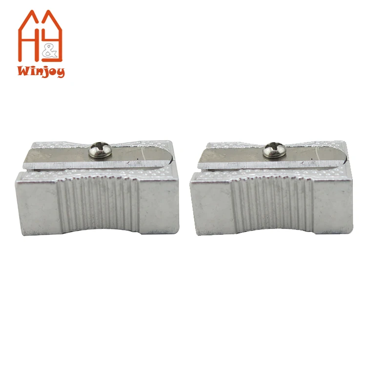 Wholesale Cheap Durable School Stationery Pencil Sharpener Single Hole Students Metal Pencil Sharpener Brands