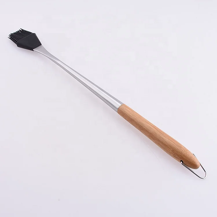 5 шт сделанных из нержавеющей стали с бамбуковой ручкой посуда аксессуары для кемпинга на открытом воздухе кухонная утварь набор для барбекю Посуда Набор инструментов для барбекю