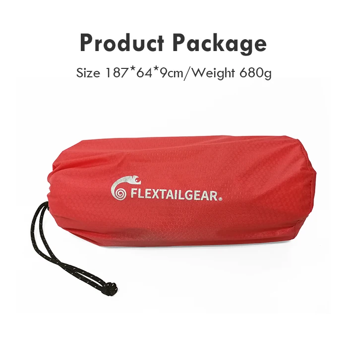 Flextailgear portable king size big size light outdoor inflatable air mattress