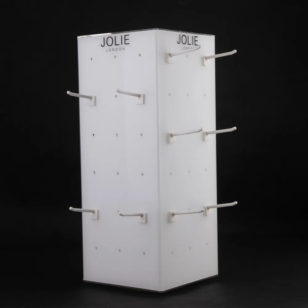 Современная акриловая вращающаяся подставка для сережек ювелирных изделий