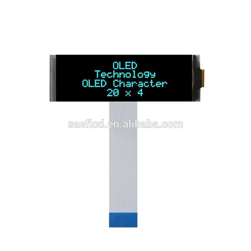 
20x4 character blue lcd module 2.9/3 inch oled COB type display panel 