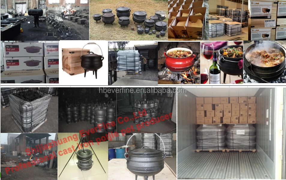 Big Size of Cast Iron Potjie Pot 14# 20# 25#