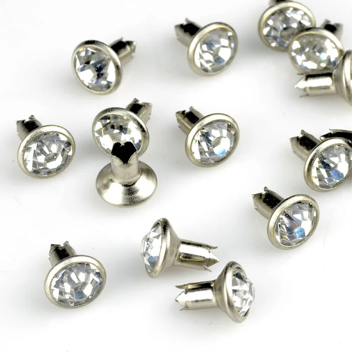 Обивка Кристалл Стразы зубчатая заклепка, стразы с зубцом