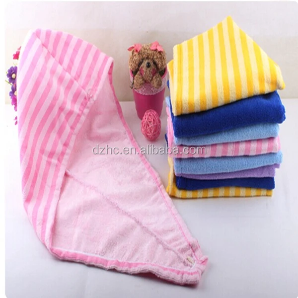 Style Home Microfiber Quick Dry Bath Hair Dring Cap Wraps Towel