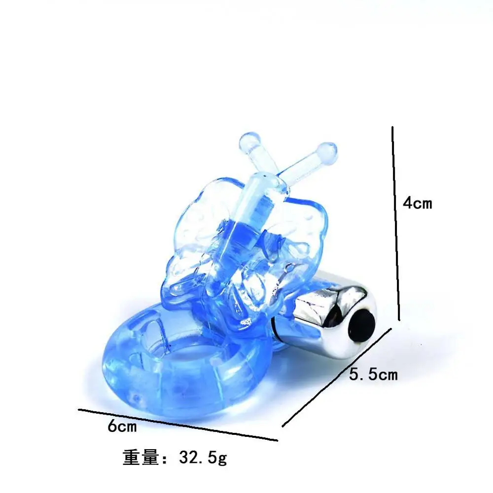 Adult Sex Products TPE Rubber Butterfly Penis Rings With Bullet Vibrator Cock Rings Sex Toys For Men