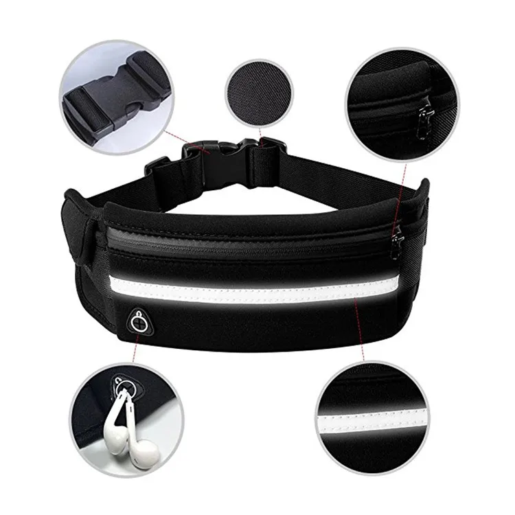 Cheap Personalized Sling Waist Running Belt Neoprene Waist Bag for Women Men