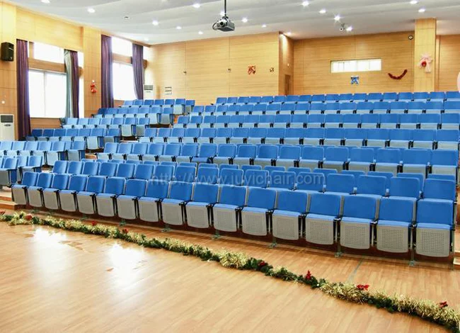 
JUYI Folded cheap auditorium chair Upholstered Padded Chairs Cinema Folding Theater Seats 