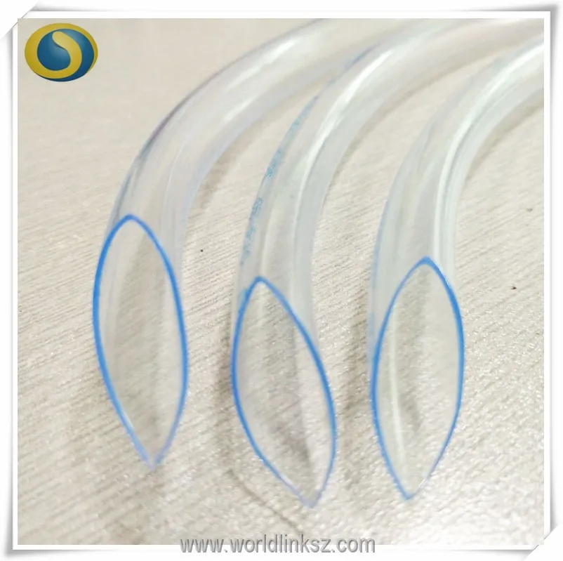 Flexible plastic pvc tube transparent