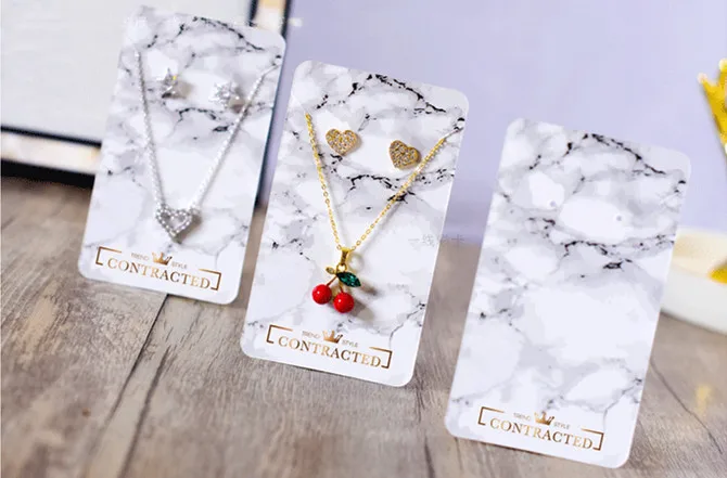 
customized printed fashion jewellery earring display paper cards with logo 