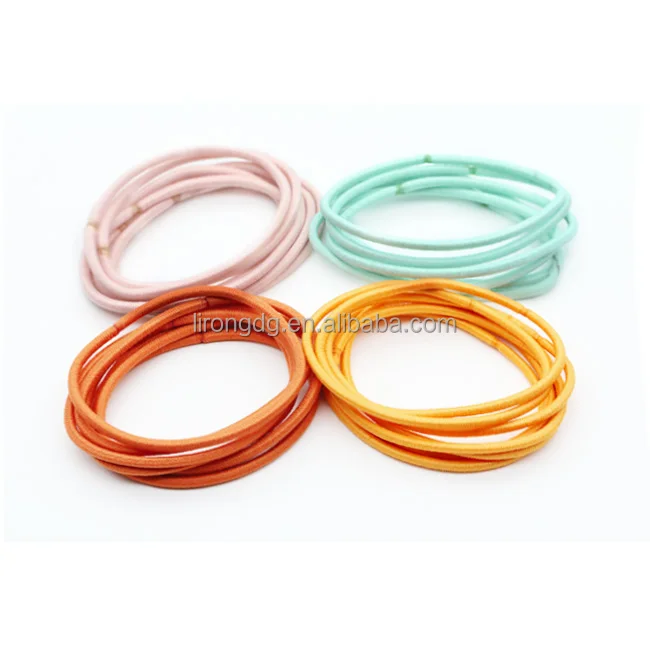 
Simple style elastic hair bands custom multi color accessories woman cheap wholesale 