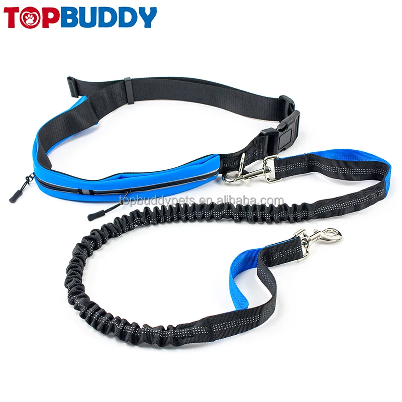 Running leash waterproof Waist belt Hands Free Dog Lead