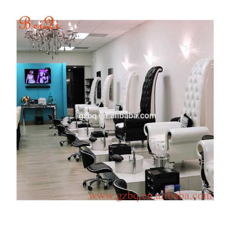 
Hot sale uwedding chairs used nail salon king throne pedicure chair with wooden base 