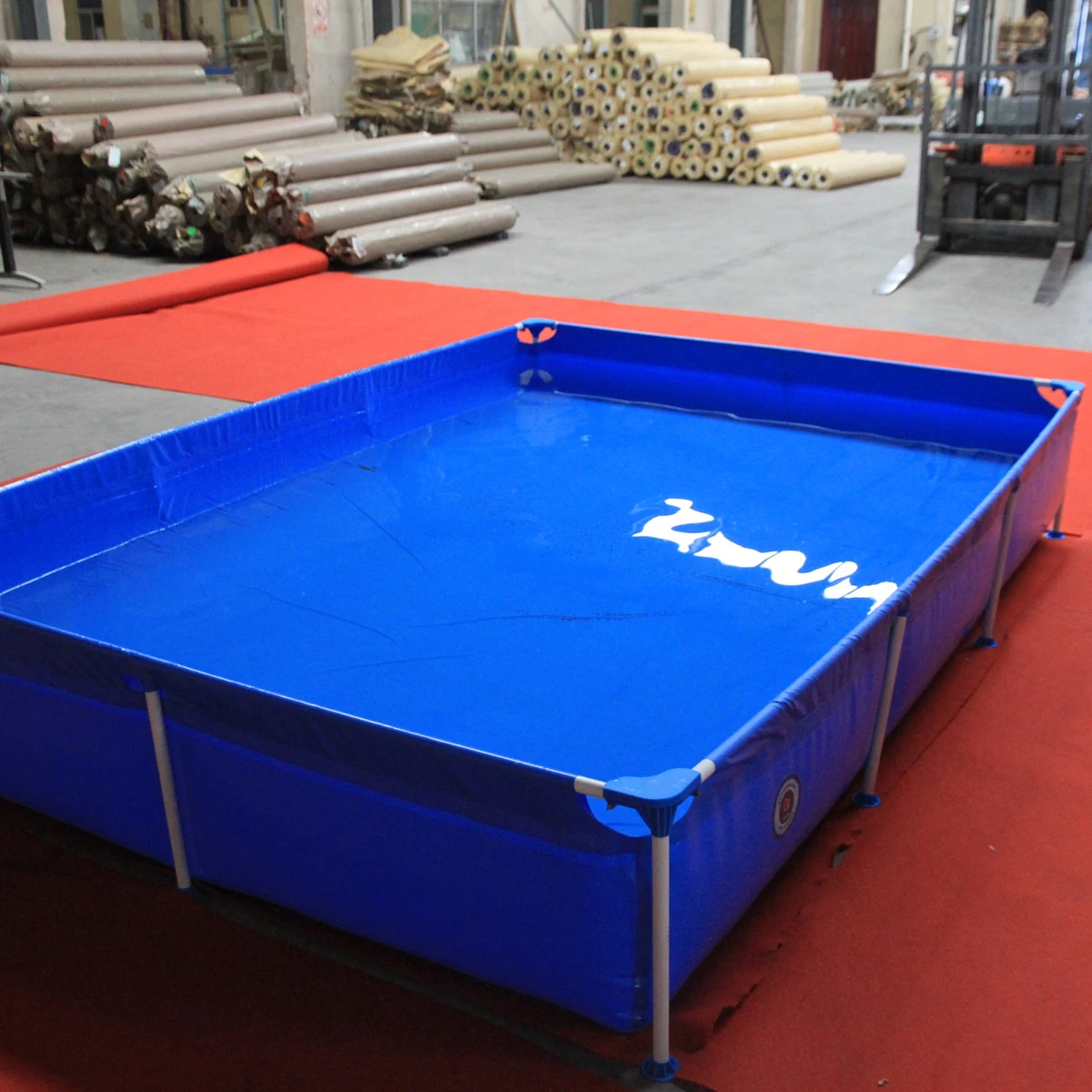 Наружный металлический каркас, наземный бассейн из ПВХ для семейного использования