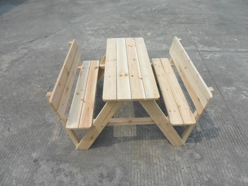wooden kids table and   benches