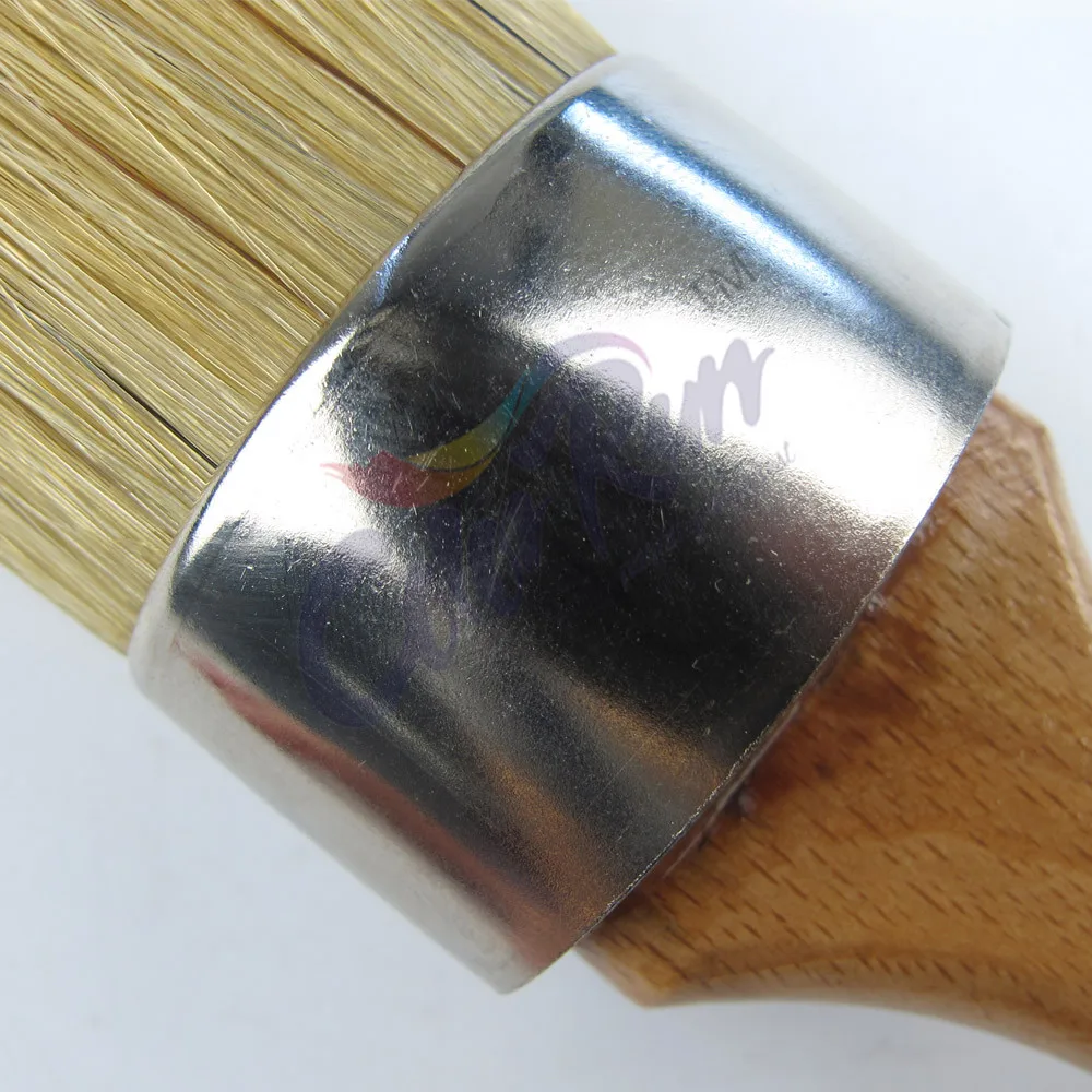 
Lary High Quality Wooden Handle Round Wax Chalk Paint Brush 