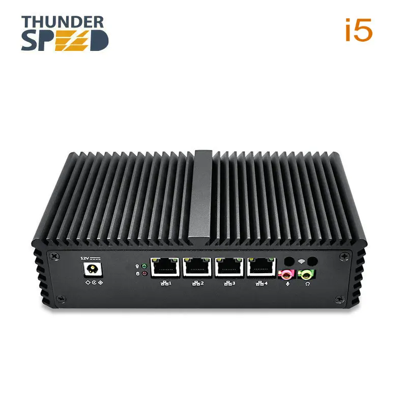 New Design Core i5 4200U 4 Ethernet Ports Mini PC