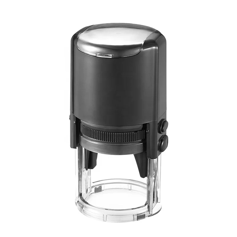 2021 new custom sizes office use plastic rubber material self inking stamp stamp 30*30mm round45mm 40mm  38*14mm 48mm*17mm