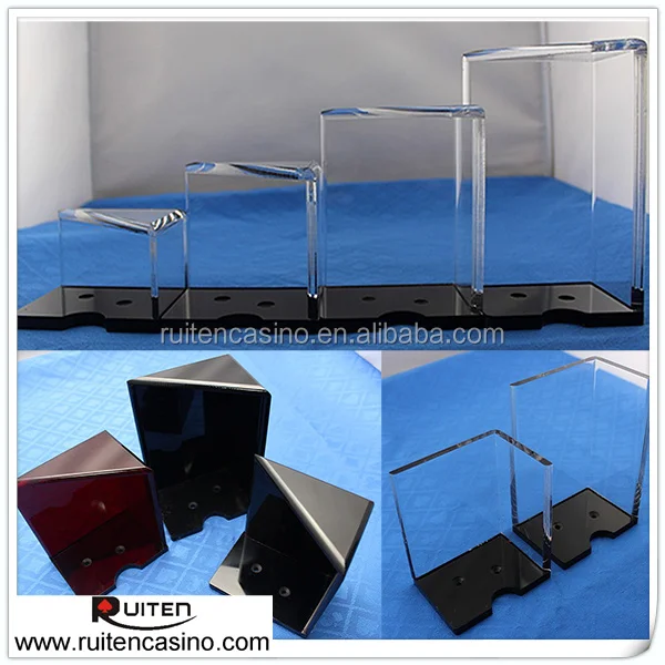 Casino Acrylic Playing Card Holder For Blackjack