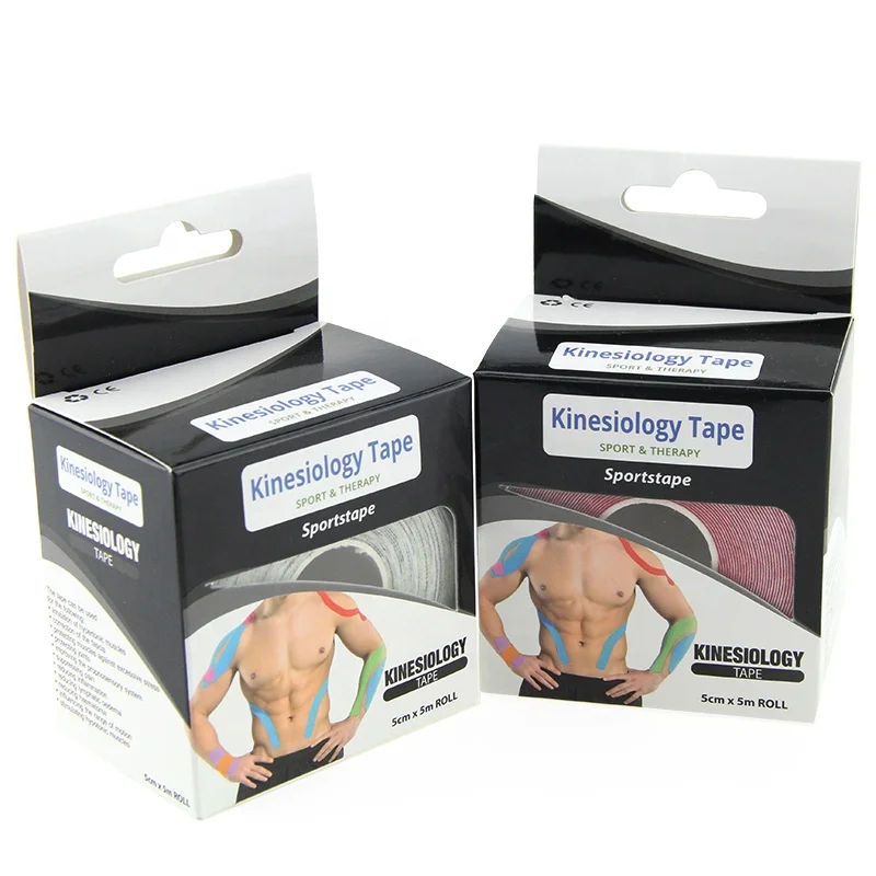 5cm*5m Muscle Therapeutic waterproof Printed military Kinesiology tape manufacturer