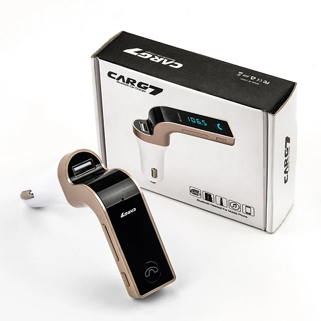 GXYKIT  Car MP3 Audio Player Bluetooth Car Kit wireless FM Transmitter aux Handsfree Calling USB phone Charger Car G7