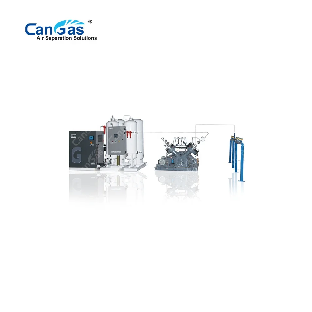 Produce your own oxygen by CanGas Onsite PSA Oxygen generator and oxygen cylinder filling plant package you can also resell O2