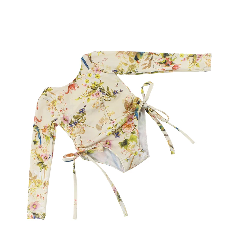 Wholesale Cute Baby Little Girl Ruffle Bikini Stripe Kids Swimwear Girls Bikini