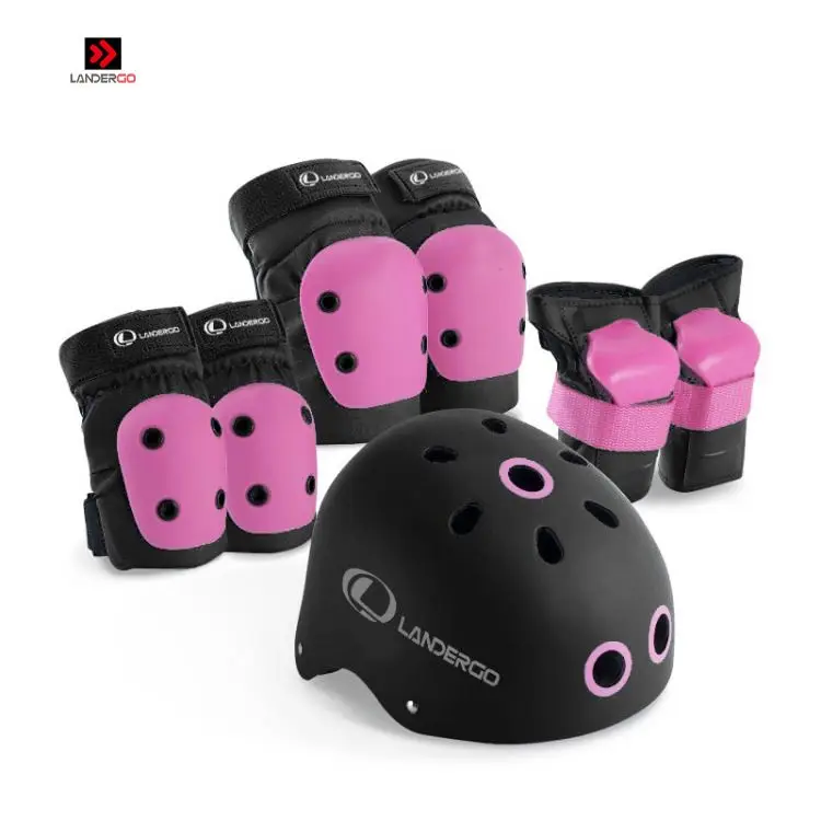 
Landergo Bike Roller Skate Scooter Safety Protective Kids Scooter Helmet Combo Set 