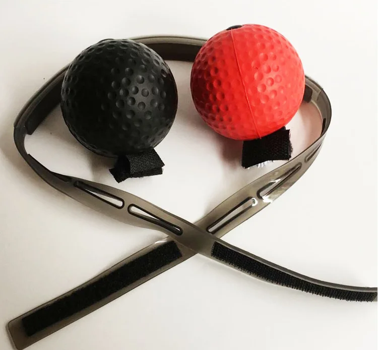 2021 hot Cheap price black PU Soft and hard red training Boxing magic Ball Boxing reflex Ball With Silicone Headband
