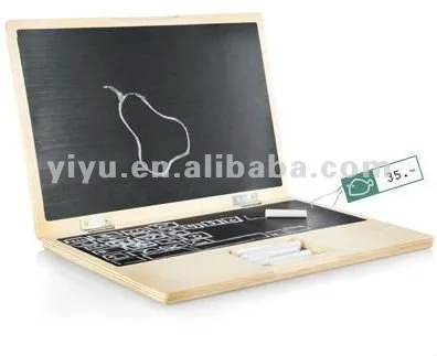 
Wooden laptop chalk board (Speical blackboard: Notebook style chalkboard) 