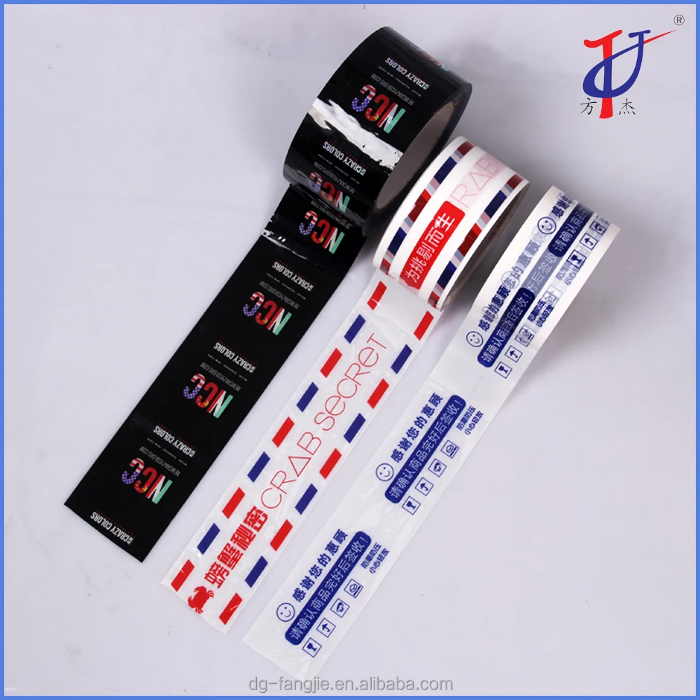Fangjie 10-Year Factory Strong Adhesive Custom Logo Printed Bopp Packing Tape With Company Logo
