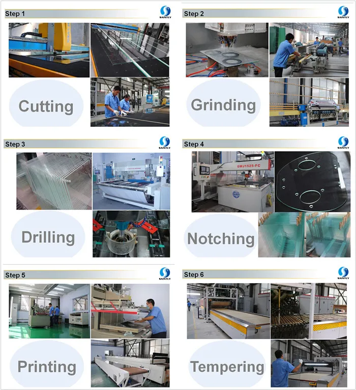 5mm 6mm black tempered glass kitchen splashback