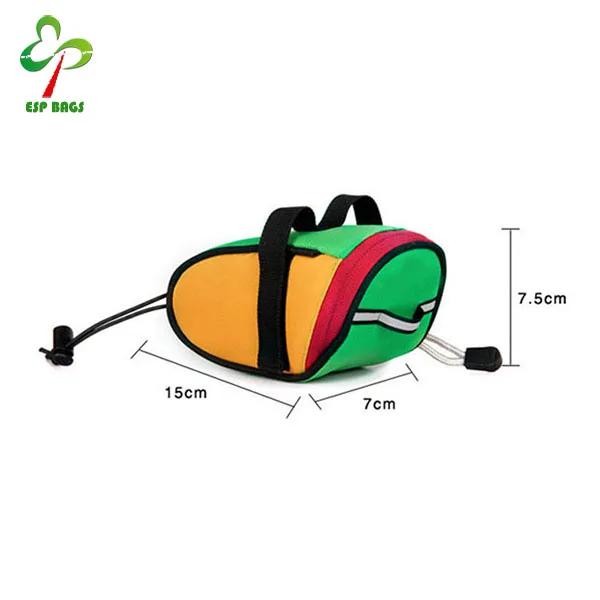 Multicolor easy installation waterproof western mountain bicycle saddle bag, road cycling bike rear bag