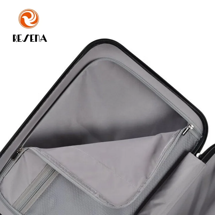 RESENA Factory Unique Design 3PCS Aluminous Trolley Suitcase Travel ABS Luggage Set