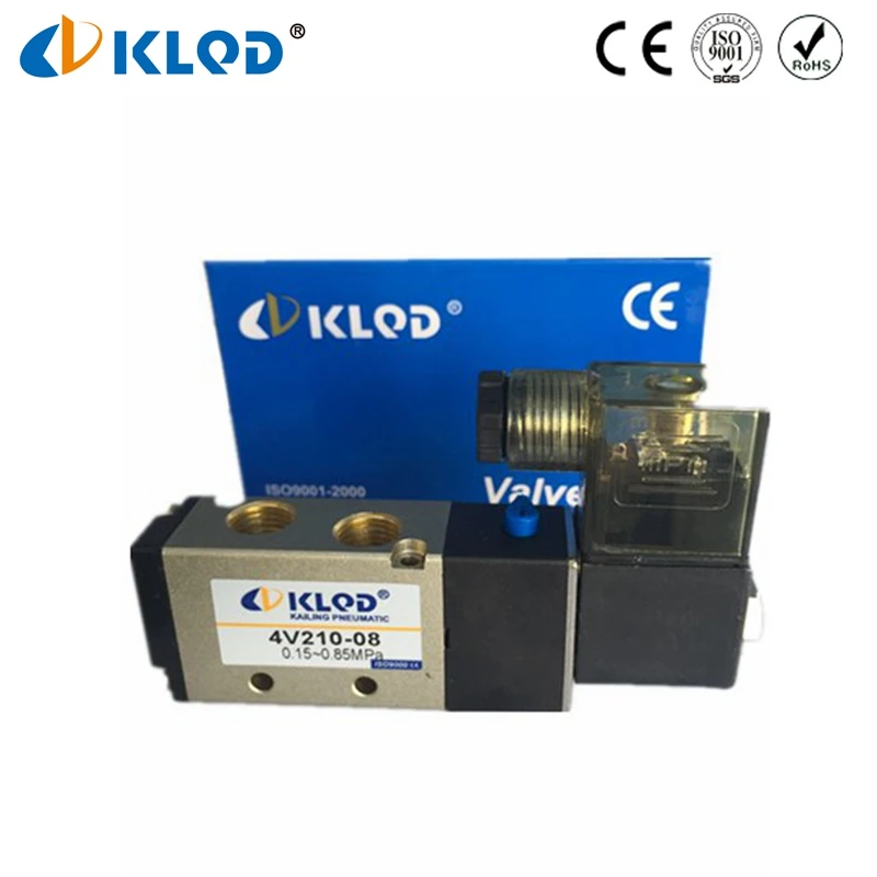 Пневматические Клапаны 2/5 Ходовые 1/4 Размер BSP BSPT ДНЯО Электромагнитный Клапан