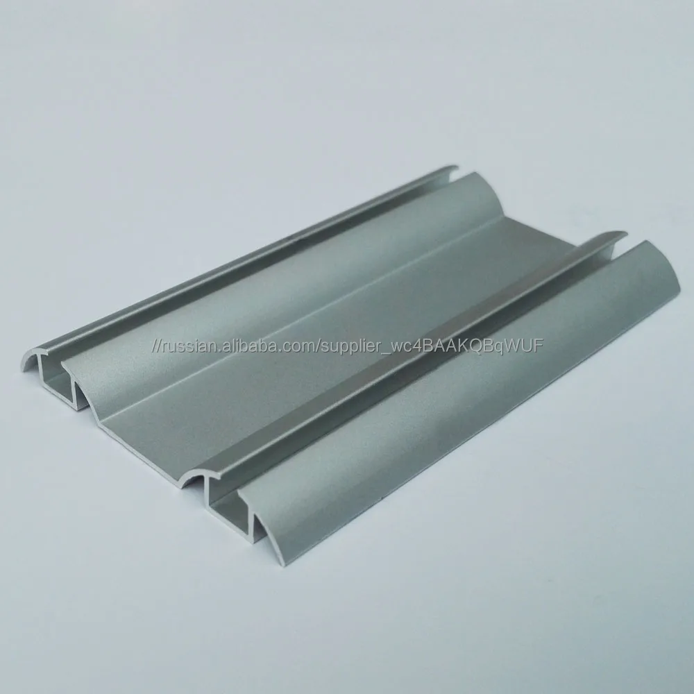 алюминиевый профиль плоский со скользящим каналом из пескоструйного анодированного серебра для изготовления окон в России