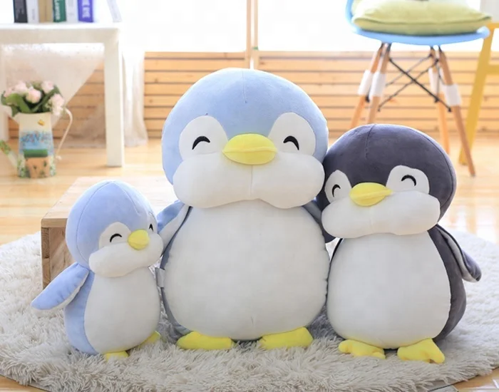 Custom Funny Stretch Super Soft Penguin Plush Toy Stuffed Penguin Pillow For Sale