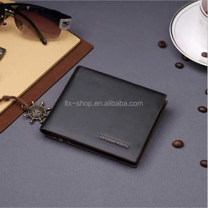 Intelligent Wallet Wireless Mobile APP Control Anti-lost Alarm Smart BT Leather Anti-theft Purse For Man