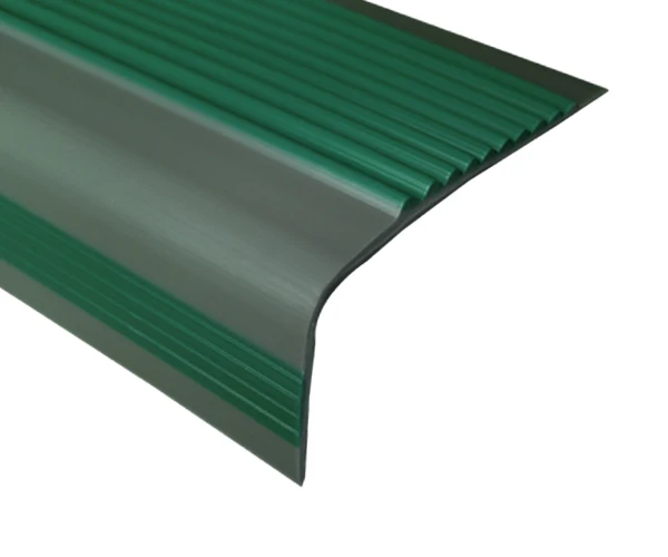 Free Sample for kindergarten PVC plastic stair nosing edging for tile steps