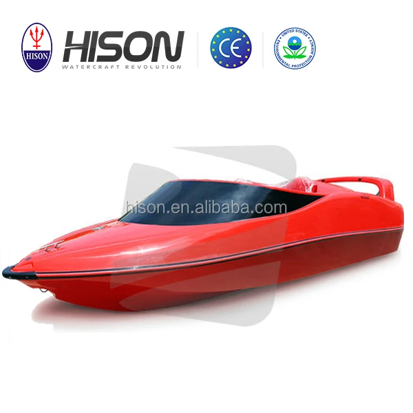 Customized Products Brand-new  Hison Most Popular China Jet Small Fiberglass Fishing Boat Boats Fiberglass Fishing Yacht Sport