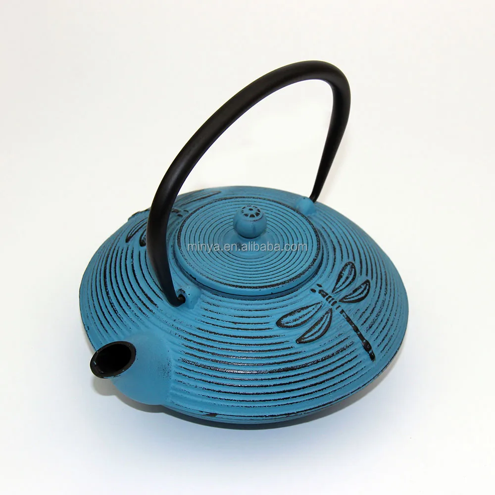 Dragonfly enamel cast iron teapot colour teapot 900ml china teapot