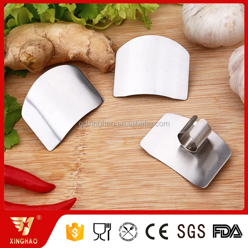 Kitchen Helper Stainless Steel Finger Protector Guard from Cutting